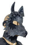 Leather Wolf Mask puppy hood mask - MRI Leathers