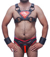 American hero harness men Leather Harness Body Chest Bulldog harness adjustable chest - MRI Leathers