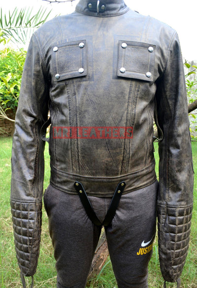 Bondage Jacket BDSM Delusion Leather Strait Jacket Strait - MRI Leathers