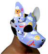 Human Pup Hood Leather Puppy Printed mask - MRI Leathers