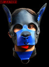 Leather Dog Mask Leather Dog Mask Dog Hood Pet Play Hood Puppy Mask - MRI Leathers