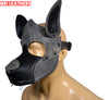 Leather Dog Mask Leather Dog Mask Dog Hood Pet Play Hood Puppy Mask - MRI Leathers