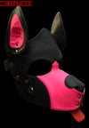 Leather Dog Mask Leather Dog Mask Dog Hood Pet Play Hood Puppy Mask - MRI Leathers