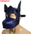 Leather Dog Mask Leather Dog Mask Dog Hood Pet Play Hood Puppy Mask - MRI Leathers