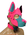 Leather Dog Mask Leather Pup Mask Dog Hood Pet Play Hood - MRI Leathers