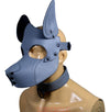 Leather Dog Mask Leather Pup Mask Dog Hood Pet Play Hood - MRI Leathers