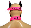 Leather Dog Mask Leather Pup Mask Dog Hood Pet Play Hood - MRI Leathers