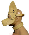 Leather Dog Mask Leather Pup Mask Dog Hood Pet Play Hood - MRI Leathers