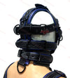 Leather Gear Face Hood Fetish Slave Extreme Bondage Muzzle Gag - MRI Leathers