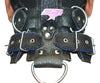 Leather Gear Face Hood Fetish Slave Extreme Bondage Muzzle Gag with D-rings - MRI Leathers