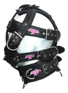 Leather Gear Face Hood Fetish Slave Extreme Bondage Muzzle Gag with D-rings - MRI Leathers