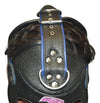 Leather Gear Face Hood Fetish Slave Extreme Bondage Muzzle Gag with D-rings - MRI Leathers