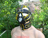 Leather Gear Face hood fetish Slave extreme Bondage Muzzle Gag with D rings Muzzle Face Restraints Head Harness - MRI Leathers