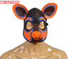 Leather Hyena Mask Leather Dog Mask Dog Hood Pet Play Hood Puppy Mask - MRI Leathers