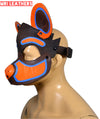 Leather Hyena Mask Leather Dog Mask Dog Hood Pet Play Hood Puppy Mask - MRI Leathers