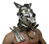 Leather Mask leather Dog Mask Hood Pet play Head Harness muzzle - MRI Leathers