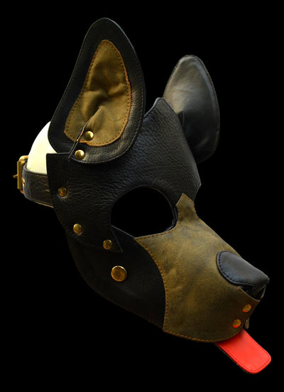 Leather Puppy Hood - MRI Leathers