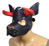 Leather Puppy Hood Puppy mask with Horns - MRI Leathers