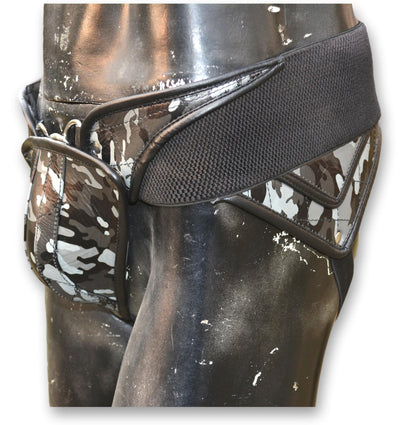 Men camouflage Leather Jock Strap, Men's Posing Pouch,Thong,G-String,Fetish,Gay,Sexy,Leather Underwear - MRI Leathers