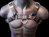 Men Leather Harness Body Chest Bulldog harness adjustable chest - MRI Leathers