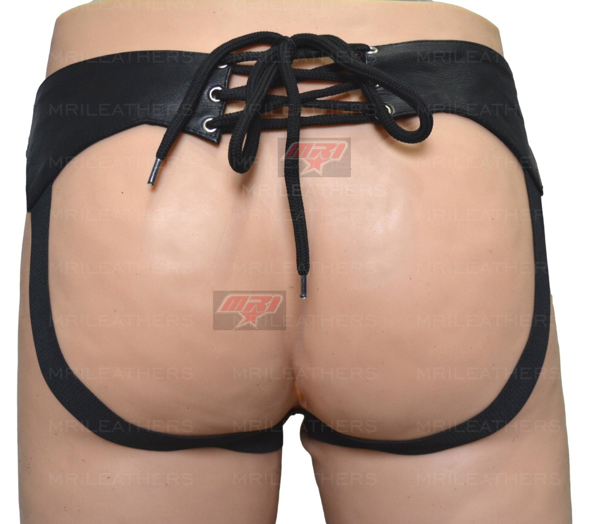 Men Leather Jockstrap -jock -thong removable pouch, lined with soft leather