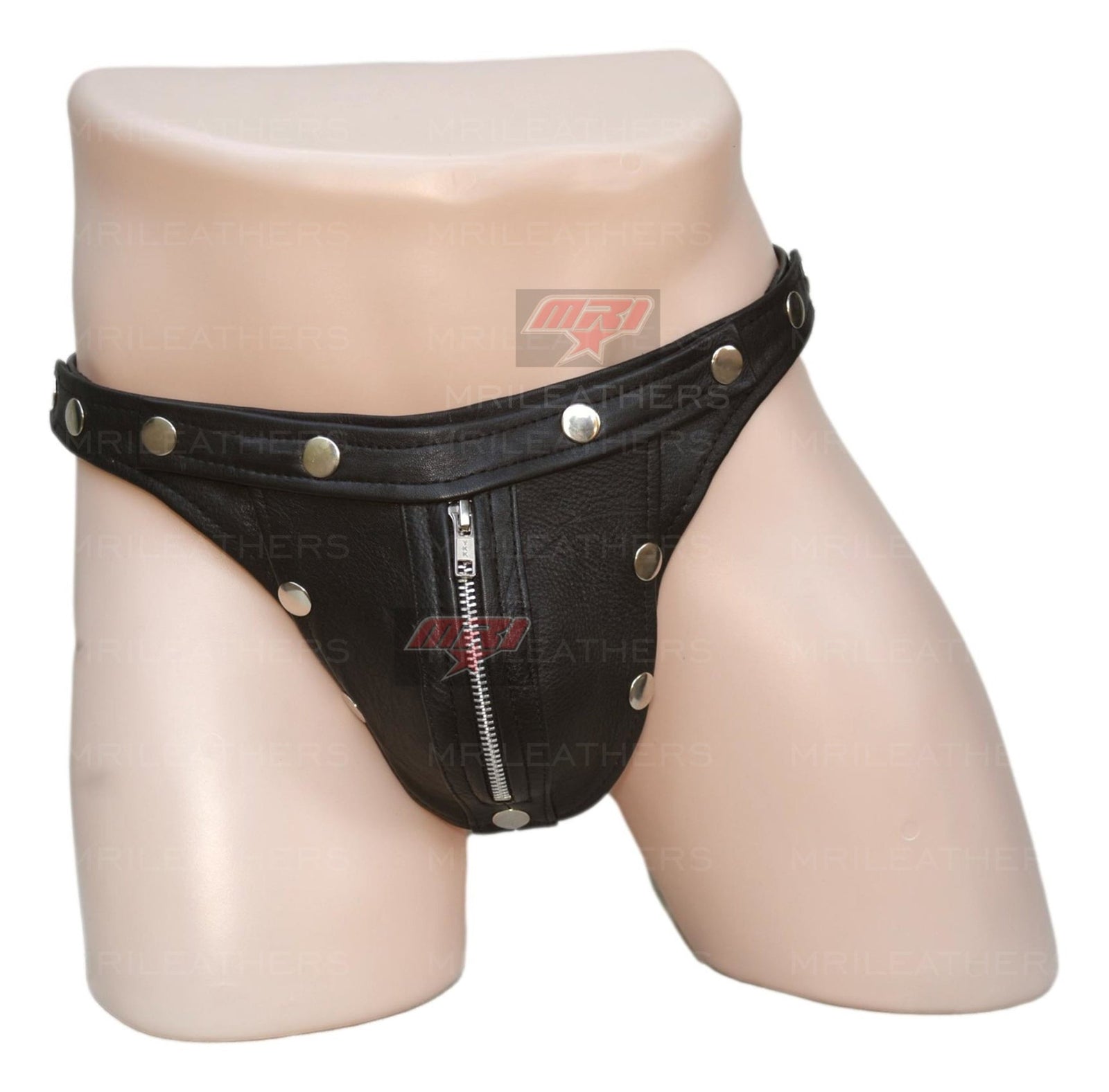 Leather Jockstrap with Removable Pouch - Mr Leather Shop