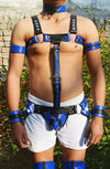 Men Leather Restrain Chest Harness Strap Belts Clubwear Costume Fancy - MRI Leathers