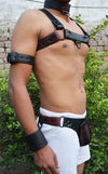 Men Leather Restrain Chest Harness Strap Belts Clubwear Costume Fancy. - MRI Leathers