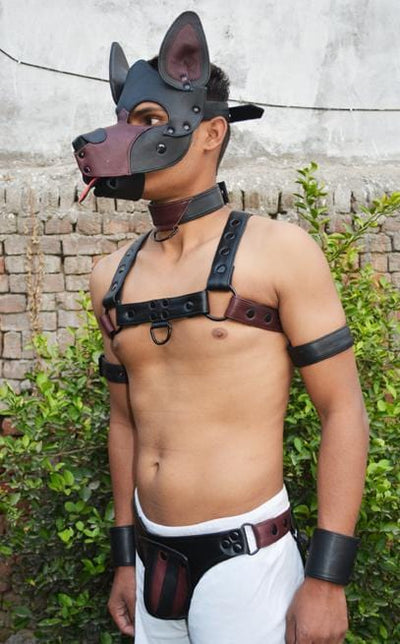 Men Leather Restrain Chest Harness Strap Belts Clubwear Costume Fancy. - MRI Leathers