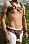 Men Leather Restrain Chest Harness Strap Belts Clubwear Costume Fancy. - MRI Leathers