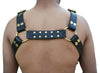 Men's Bulldog Chest Harness,HEAVY DUTY brown genuine leather,fetish play bdsm - MRI Leathers