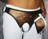 Mens Leather Harness Body Chest Armor Buckles Adjustable Strap Belt Club Costume - MRI Leathers