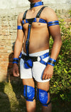 Men's Male Soft Leather Body Chest Bodysuit Harness Belt Night Clubwear Costume - MRI Leathers