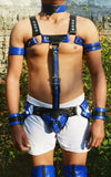 Men's Male Soft Leather Body Chest Bodysuit Harness Belt Night Clubwear Costume - MRI Leathers