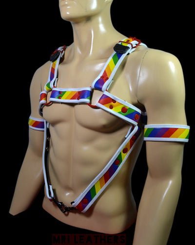 Neoprene Harness Bulldog Neoprene pride - MRI Leathers