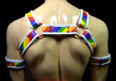 Neoprene Harness Bulldog Neoprene pride - MRI Leathers