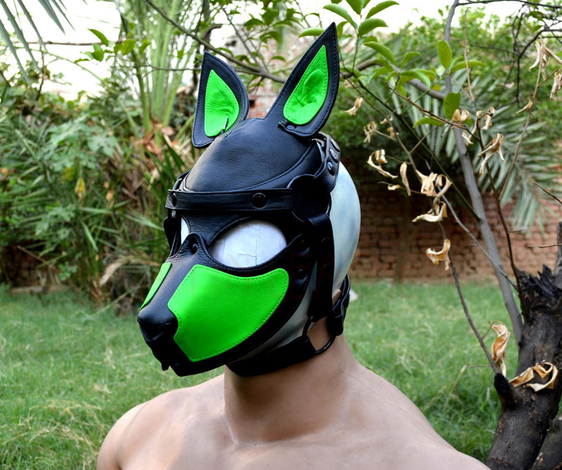 Puppy Mask Head Harness PUP Men Head HARNESS Dog Puppy Gimp Mask Bondage BDSM Cosplay - MRI Leathers