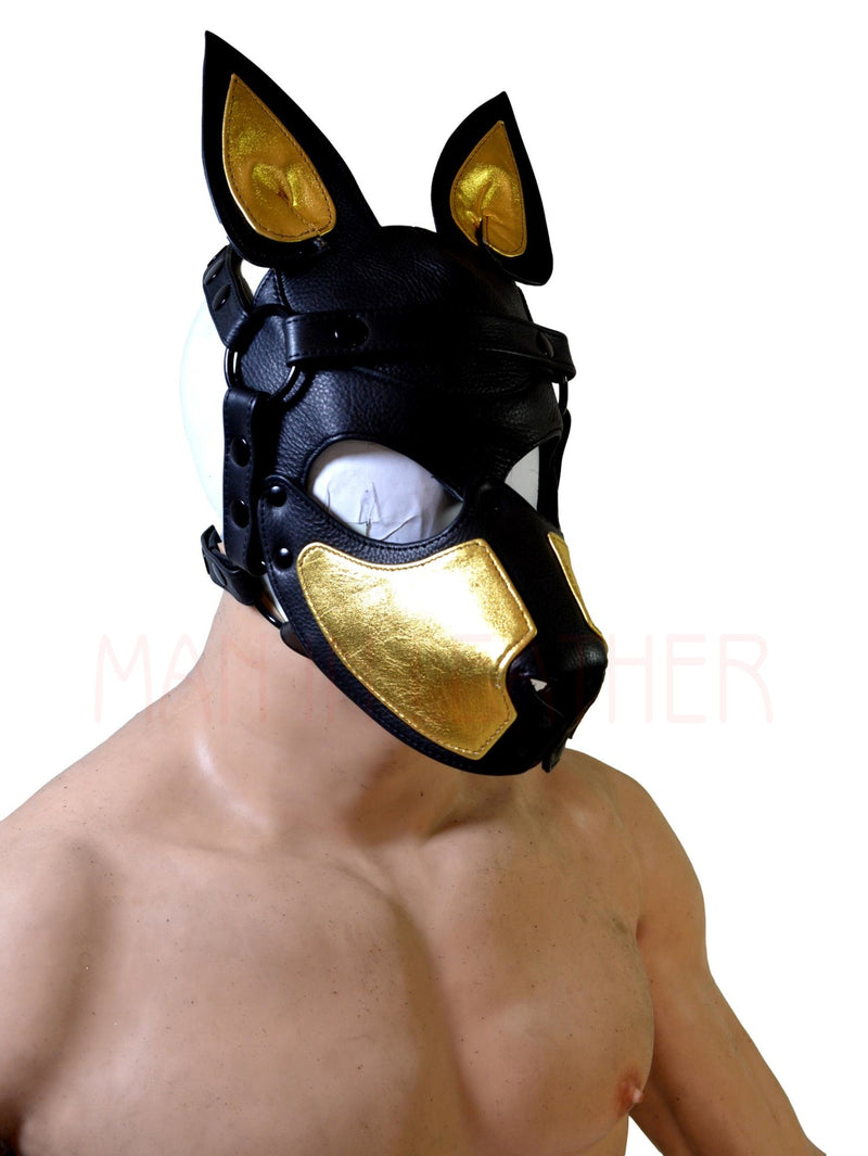 Puppy Mask Head Harness PUP Men Head HARNESS Dog Puppy Gimp Mask Bondage BDSM Cosplay - MRI Leathers