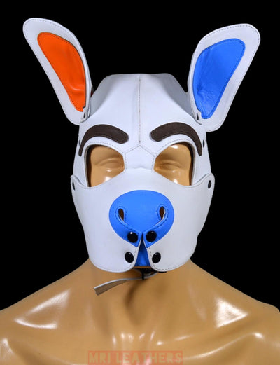 Stitch Leather Pup Mask - MRI Leathers